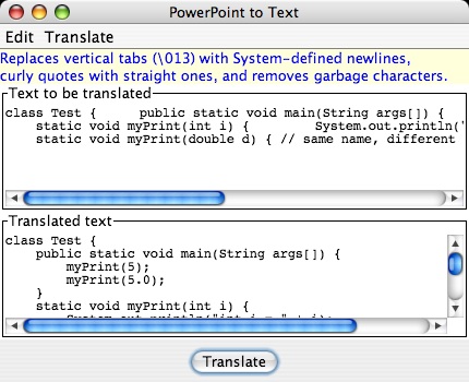 screenshot of GUI