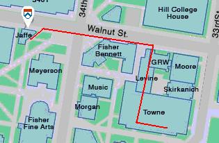 Map to Jaffe